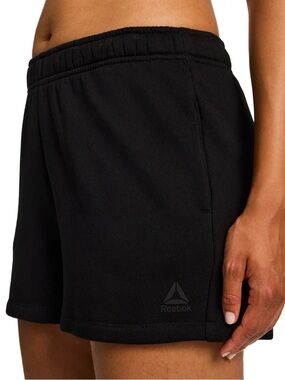 MSRP $45 NEW Reebok Black Women's Athletic Shorts with Elastic Waist